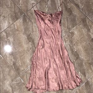 NWOT COTTONCANDY LA Rose Gold Cowl Neck Slip Dress